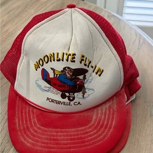 Moonlite Fly-In Red and White Trucker Hat